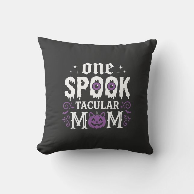 Skräckfulla mammas Halloween-design_1 Kudde (Framsida)