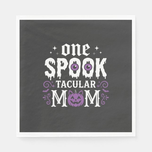 Skräckfulla mammas Halloween-design_1 Pappersservett (Framsidan)