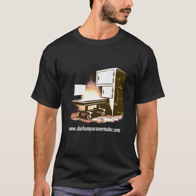 Skräckfylld bårhus T-shirt (Framsida)