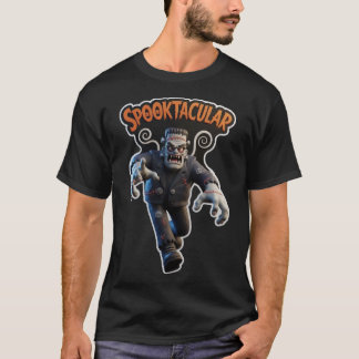 Skräckfylld Frankenstein-monster-grafik T Shirt