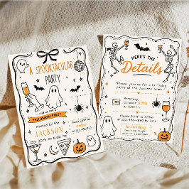 Skräckfylld Halloweenfest Inbjudningar