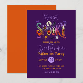 Skräckfylld Halloweenfest Invitation Inbjudningar