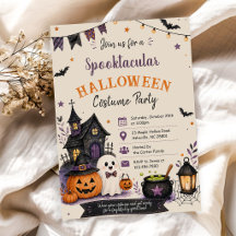 Skräckfylld kostymfest Halloween