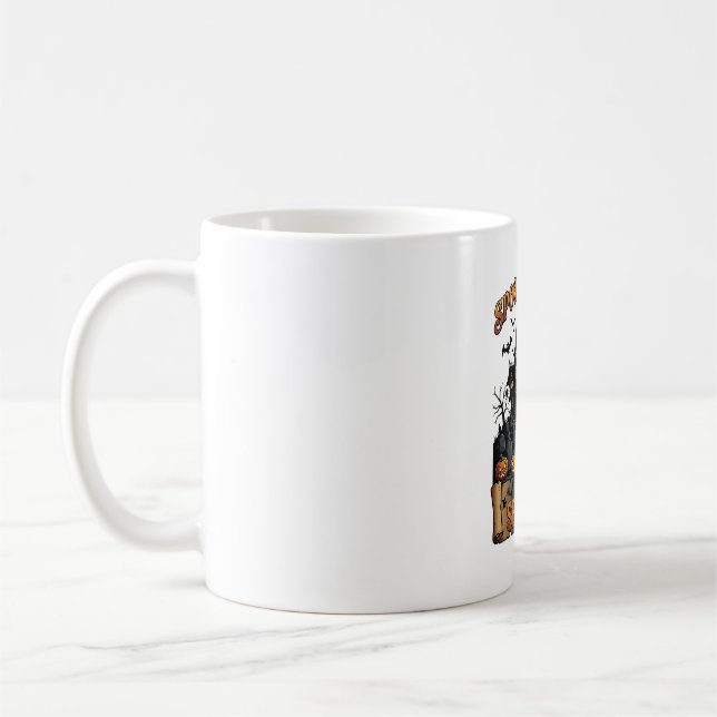 Skräckfylld svett session spökhus häxa Kau Kaffemugg (Vänster)