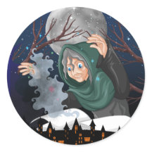 Skräckhalsa Häxa & Spökhus Halloween🌙