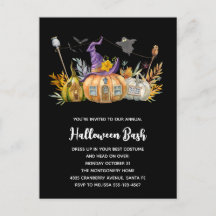 Skräckhus av pumpa med spöke och fladdermöss