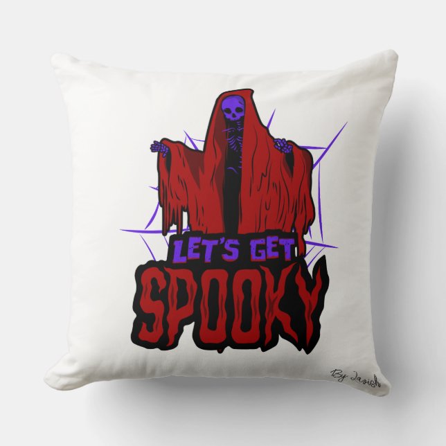 Skräckhus Halloween Kastkudde Kudde (Framsida)
