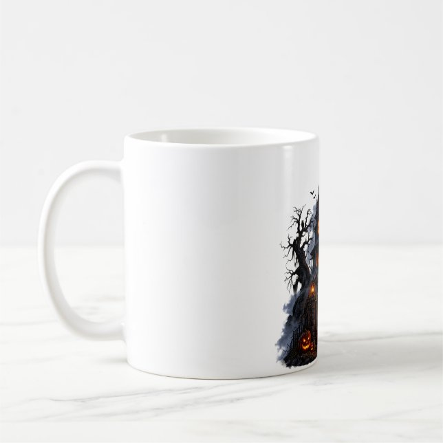 Skräckhus Halloween-mugg 🎃  Kaffemugg (Vänster)