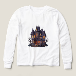 Skräckhus Halloween | Mystisk nattkonst T Shirt