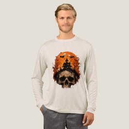 Skräckhus Skalle Halloween T-Shirt