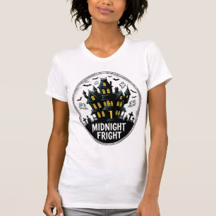 Skräckhus skjorta Skräcknatt Halloween Vector_1 T Shirt