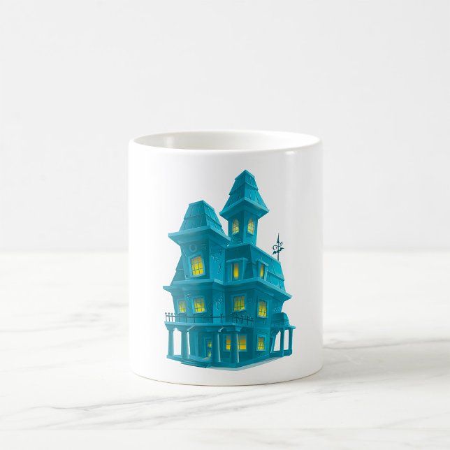 Skräckhus Spöklik Halloween Spökherrgård Kaffemugg (Skapare uppladdad)