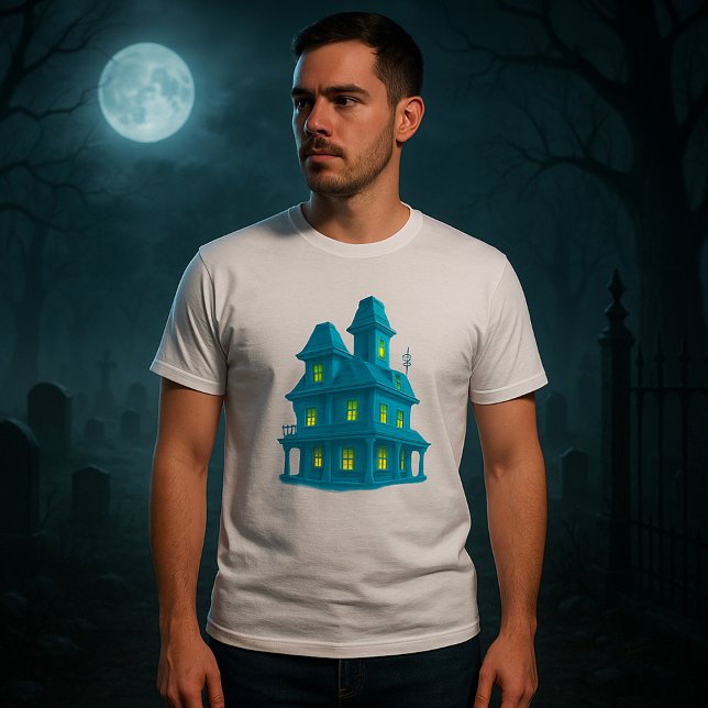 Skräckhus Spöklik Halloween Spökhus T Shirt (Skapare uppladdad)