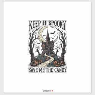Skräckhus Tröja Vintage Halloween Gravyr Ar Klistermärken