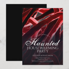 Skräckhusvärmande Halloweenfest Inbjudningar