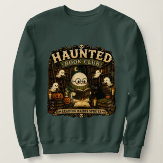 Skräckig biblioteksläsning spök Halloween för bokä T Shirt