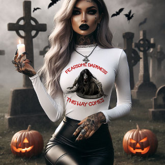 Skräckig Halloween-mörker T Shirt