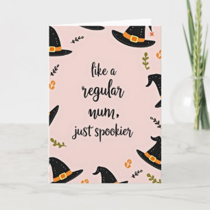 Skräckig mamma Halloween-kort Kort