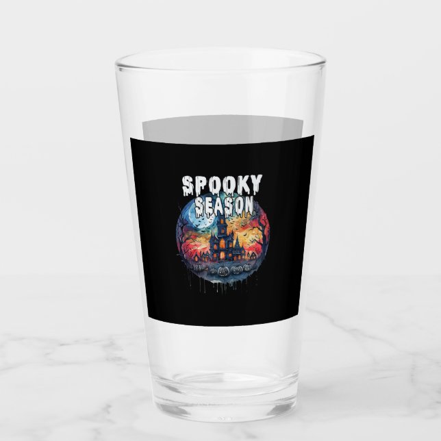 Skräckiga Halloween-säsongen Glaskopp (Framsida)