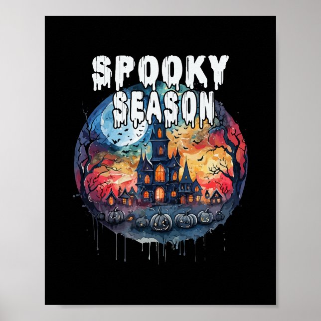 Skräckiga säsongen Halloween Poster (Framsidan)