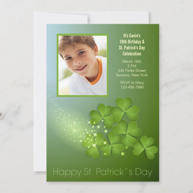 Skräckinbjudan på St. Patrick's Day Inbjudningar (Framsida)