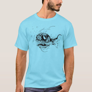 Skräckinjagande fiskT-tröja för djupt hav T Shirt