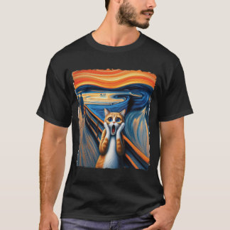 Skräckkatten Parody Funny Cat Lovers Cat Mammor & T Shirt