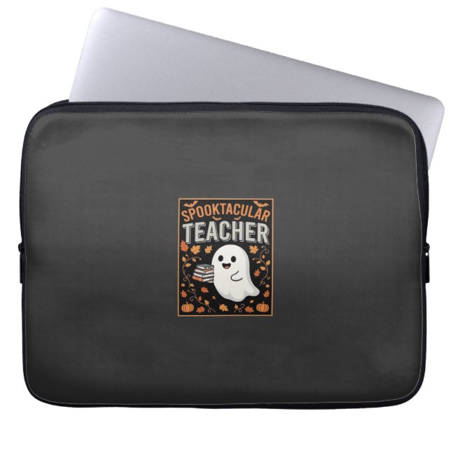 Skräcklärares Halloween-spökdesign_1 Laptop Fodral (Framsidan)