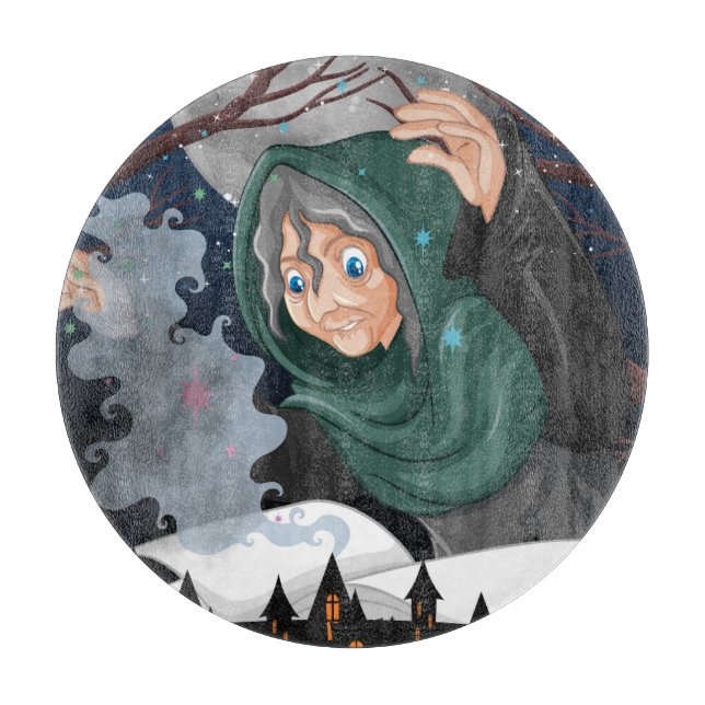Skräcklig häxa & spökhus Halloween🌙 (Framsidan)