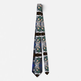 Skräcklig häxa & spökhus Halloween🌙 Slips