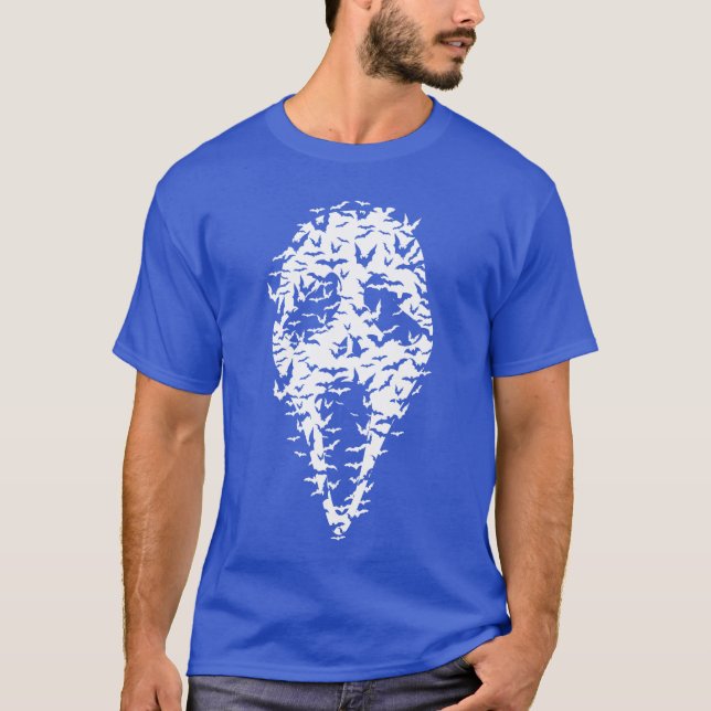 Skräckmask från Fågel-familjen T Shirt (Framsida)