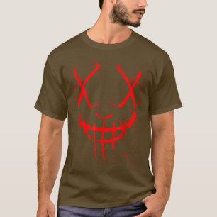 skräckmasken Halloween fest med purge Scary T Shirt