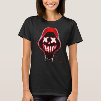 skräckmasken Halloween fest med purge Scary T Shirt