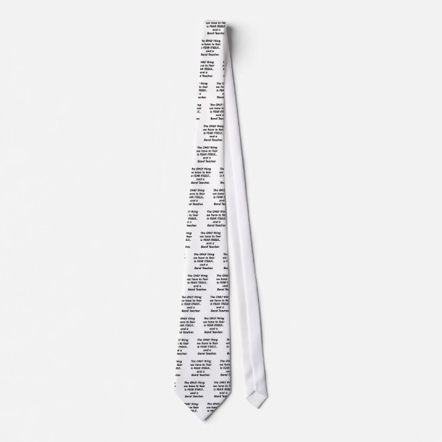 Skräckmusikbandlärare Slips (Framsida)