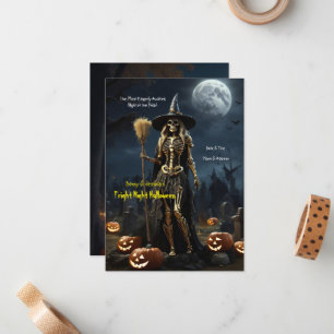 'Skräcknatt' Halloween  Anteckningskort