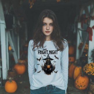 Skräcknatt Halloween Häxa T Shirt