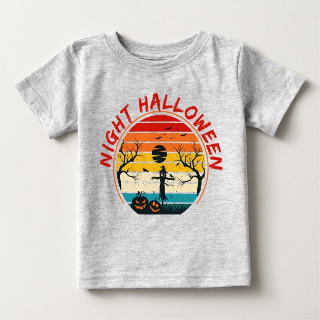 Skräcknatt Halloween T Shirt (Framsida)