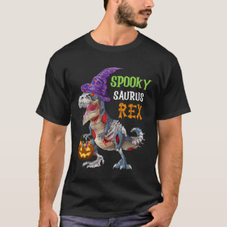 Skräcködla Rex Zombie Dinosaurie Halloween T Shirt