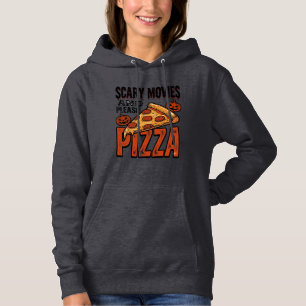 Skräckpizza-tröja för fans av läskiga filmkvällar_ t shirt