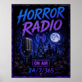 Skräckradio 365/24/7 Torn Affisch