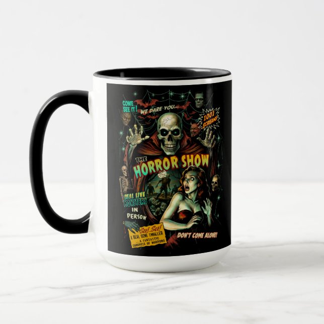 Skräckshow Retro Mugg (Vänster)