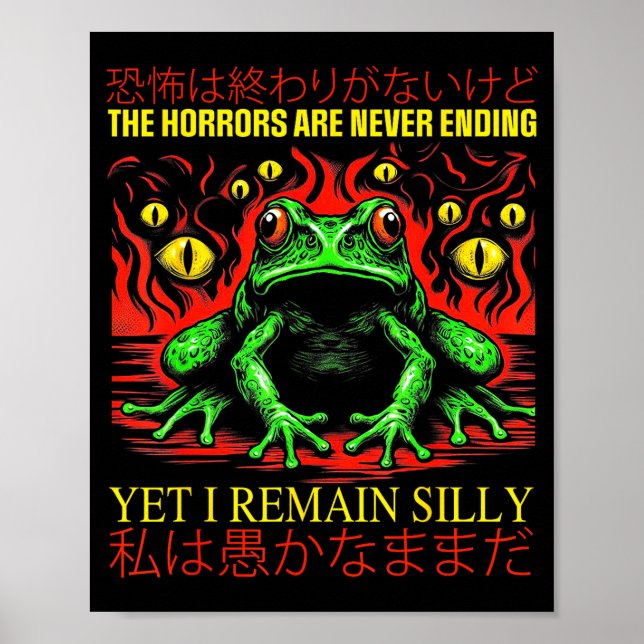 Skräcksligheterna tar aldrig slut men jag förblir  poster (Framsidan)