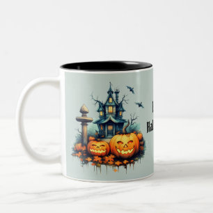 Skräckslott God Halloween Två-Tonad Mugg