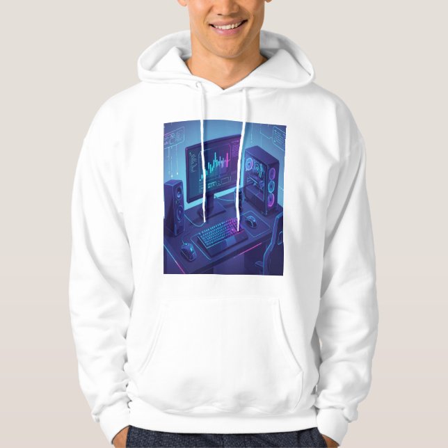 Skräckspelare Ikon Logotyp Hoodie (Framsida)