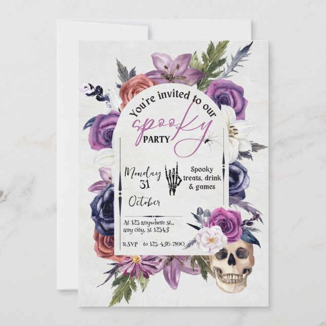 Skräckspetakel - Följ med om du törs! Inbjudningar (Framsida)