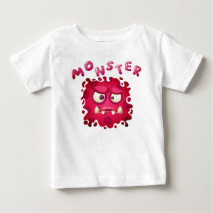 Skräckuttryck Roliga monsteransikten Baby T-Shirt