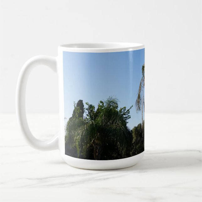 Skräda Handflatan Träd under den fria Himlen Kaffemugg (Vänster)