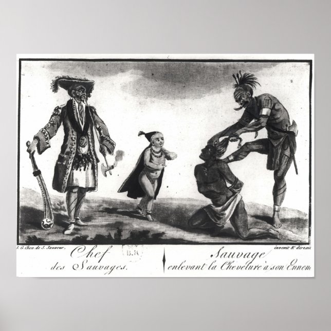 Skrädaren skalpade sin fiende poster (Framsidan)