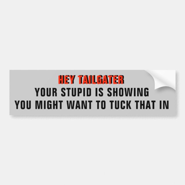 Skräddargater, ditt stupid visas bildekal (Framsidan)