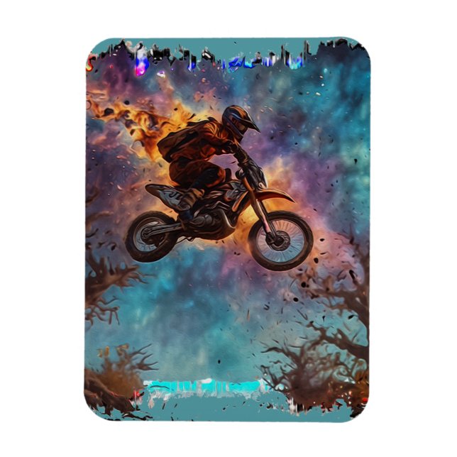Skräddarma elden - Dirt-cycle Rider Magnet (Vertikal)